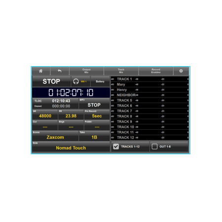 nomad touch homescreen